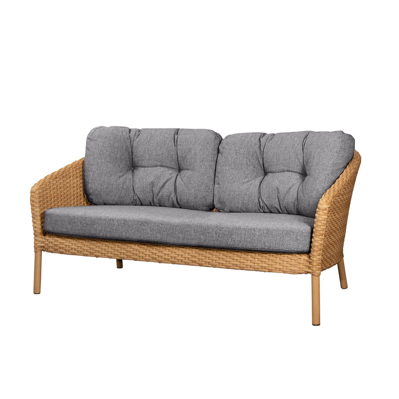 Cane-Line - Ocean Sofa Outdoor | natural / dunkelgrau