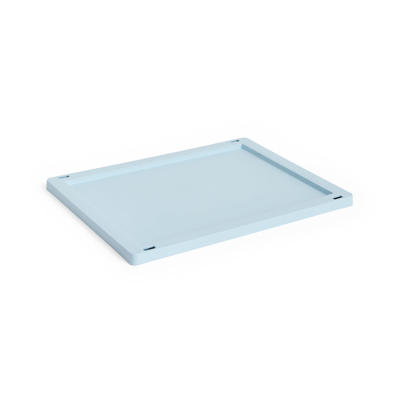 HAY - Kunststoffdeckel für Colour Crate M | M / soft blue