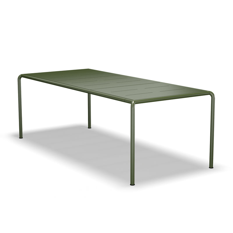 HOUE - AVANTI Outdoor Esstisch | Aluminium / 222 x 98 cm / olivgrün