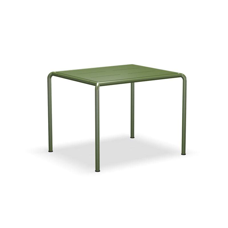 HOUE - AVANTI Outdoor Esstisch | Aluminium / 98 x 83 cm / olivgrün