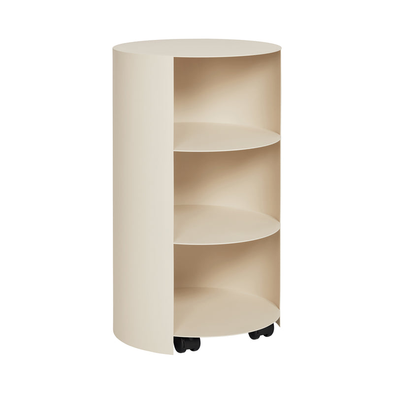 Hem - Hide Beistelltisch | pedestal / light ivory smooth
