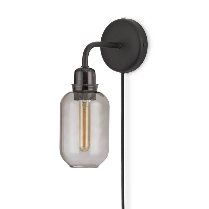 Normann Copenhagen - Amp Wandleuchte | smoke / schwarz