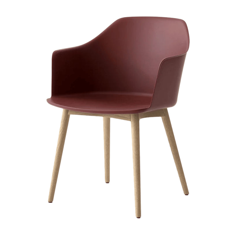 &Tradition - Rely Armchair HW76 | rotbraun / Eiche