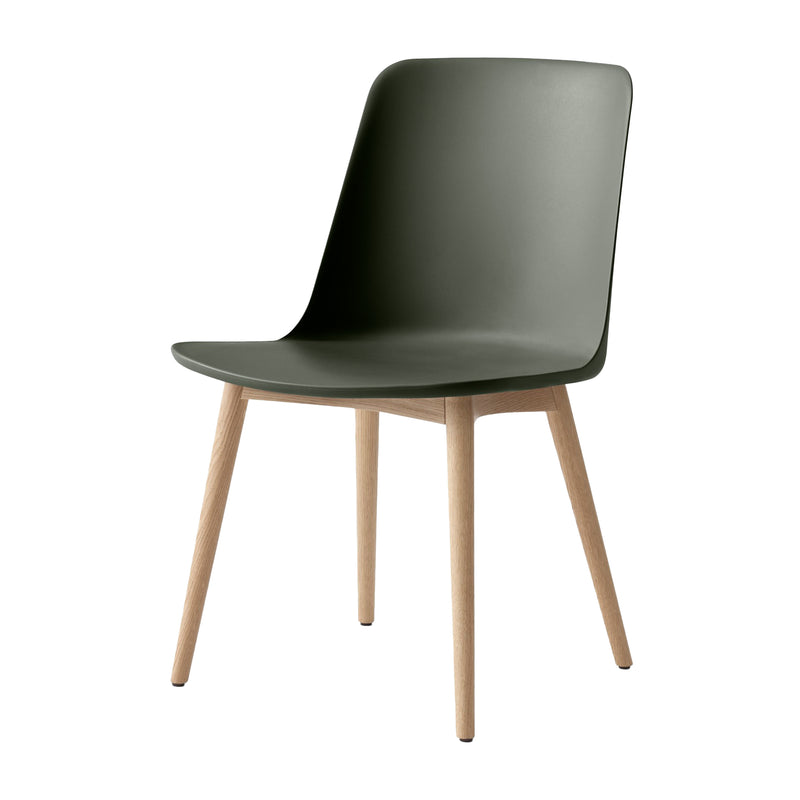&Tradition - Rely Side Chair HW71 | bronze grün / Eiche