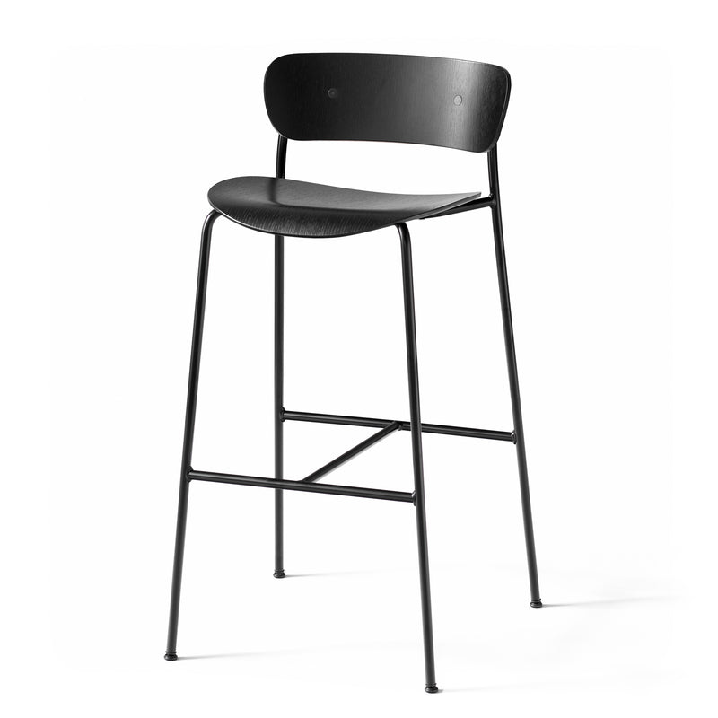 &Tradition - Pavilion Barhocker | Eiche Schwarz / H 95 cm