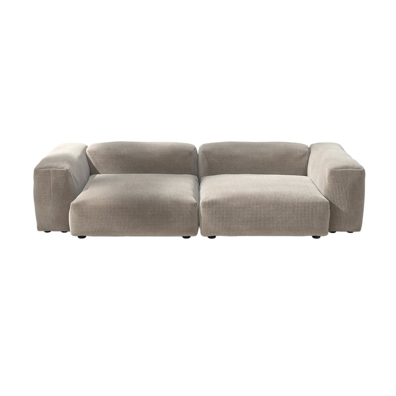 vetsak - Sofa Set 02 Large | Cord Velours platinum