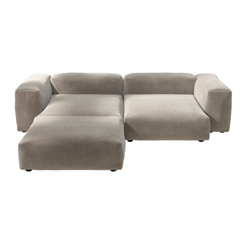 vetsak - Sofa Set 03 | Cord Velours platinum