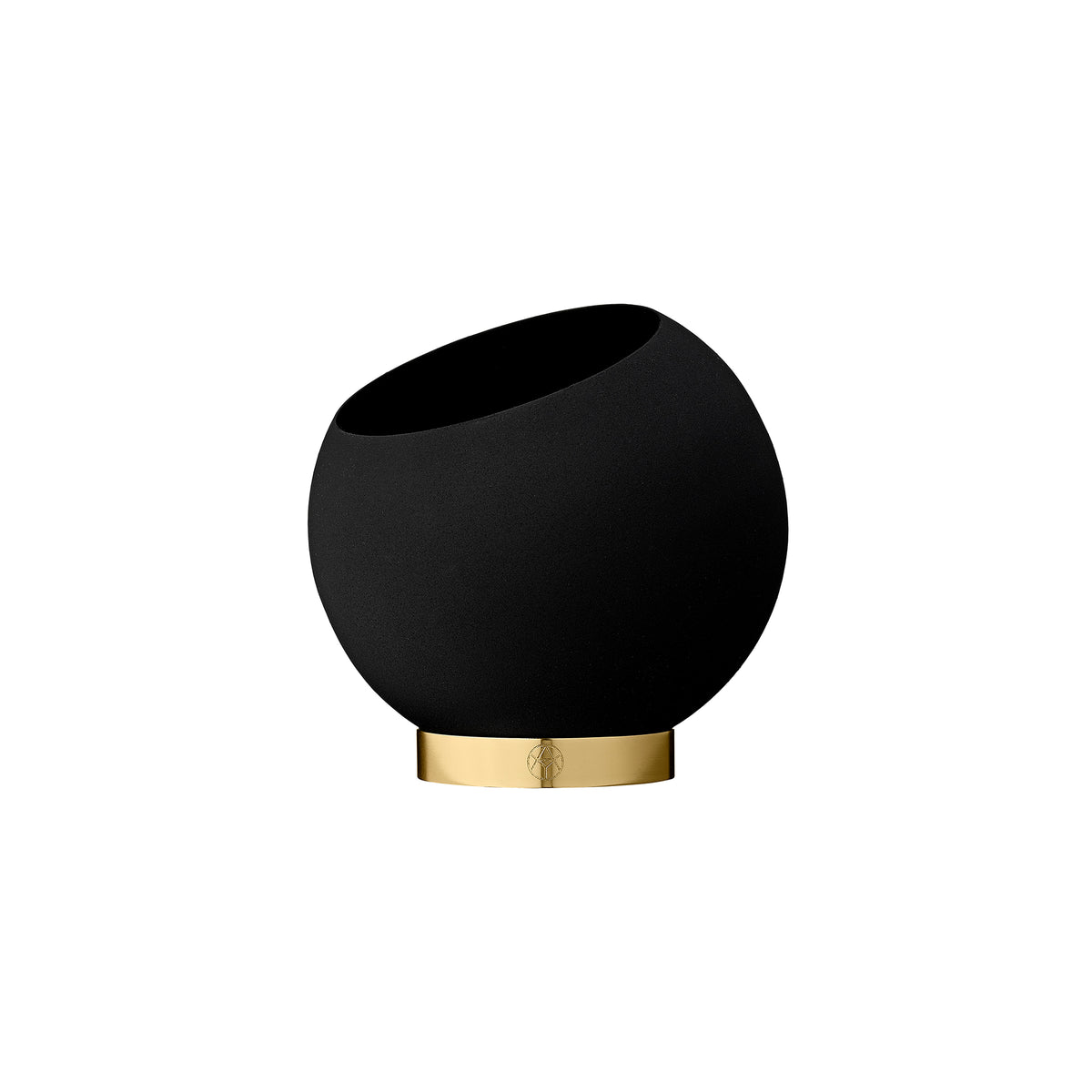 AYTM - Globe Blumentopf | Ø 17 x H 15,4 cm / schwarz