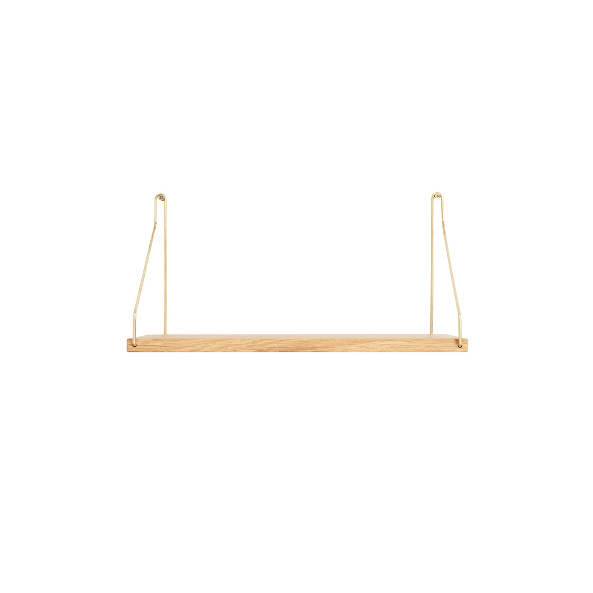 Frama - Shelf Wandregal | 40 x 20 cm / Eiche/Messing
