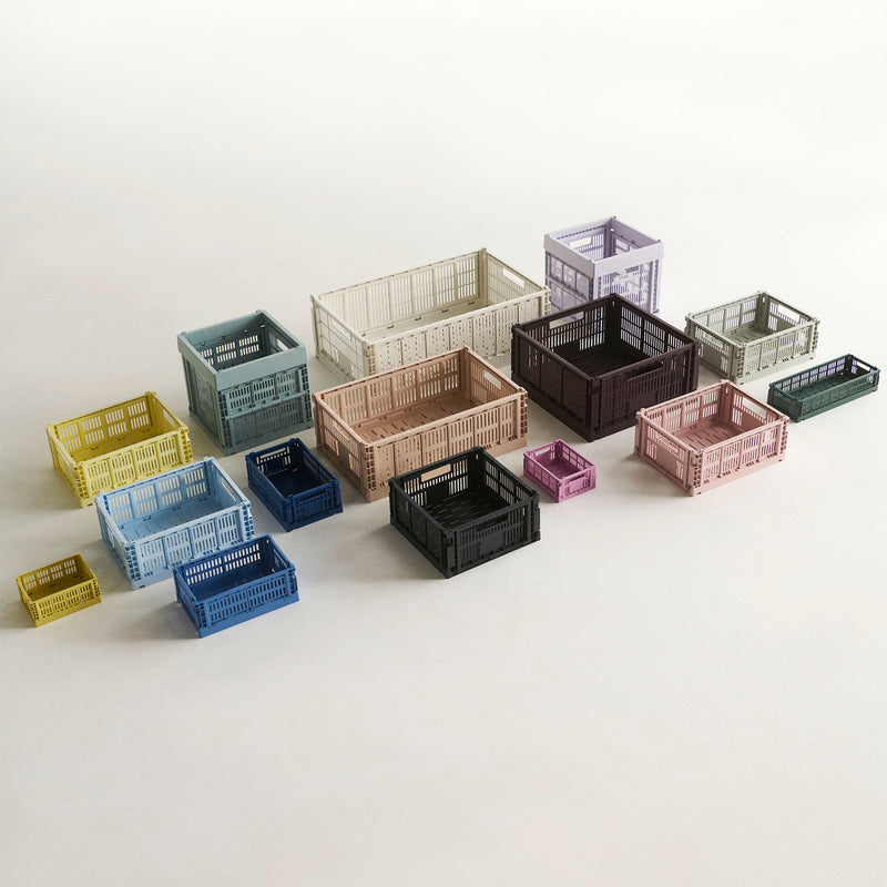 HAY - Colour Crate Korb M mit Deckel und Rollen