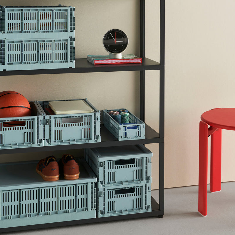HAY - Colour Crate Korb M mit Deckel und Rollen