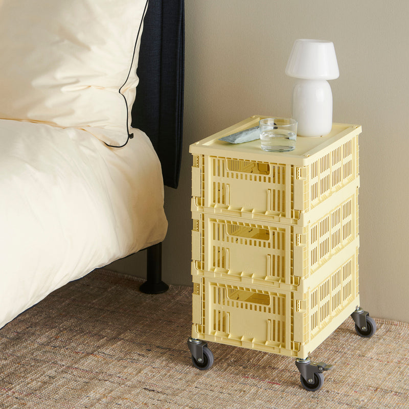 HAY - Colour Crate Korb M mit Deckel und Rollen